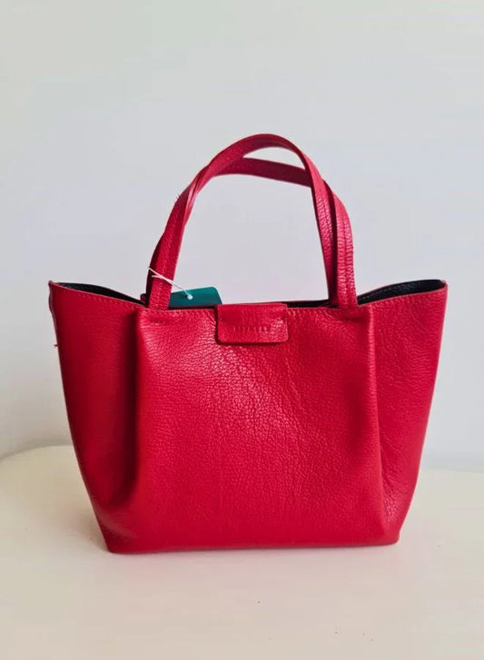 Effetty Leather Shoulder Bag for Women Genuine Cow Leather Made in Italy with Long Strap