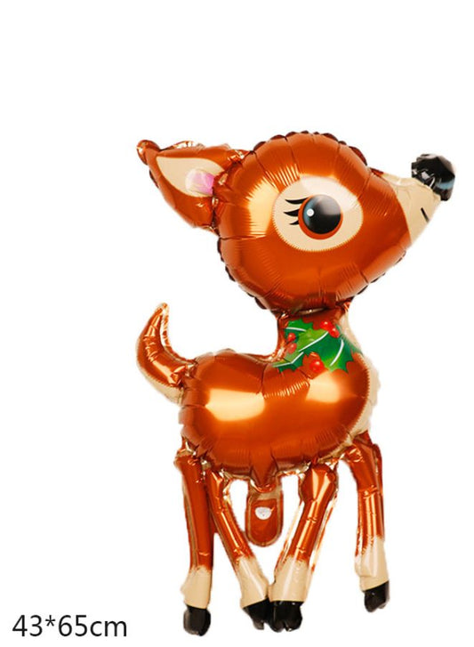 Reindeer Christmas Foil Balloon Party Supplies – Festive Holiday Balloon for Christmas Parties