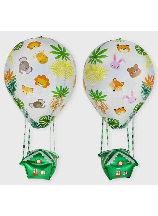 89 cm 3D Hot Air Foil Balloon,, Birthday Party Decor, Anniversary Decor, Graduation Decor, Holiday Decor, Easter Decor, Indoor Outdoor Decor, Home Decor, Room Decor, Animals Theme