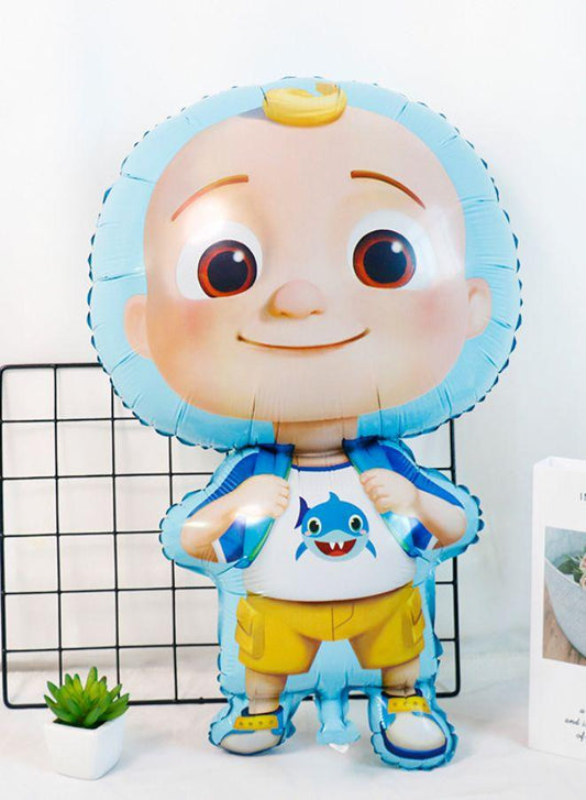 2 pc Cocomelon Character Ballon Set , Giant balloon for Kids Party, Birthday Double Sided Foil Balloon