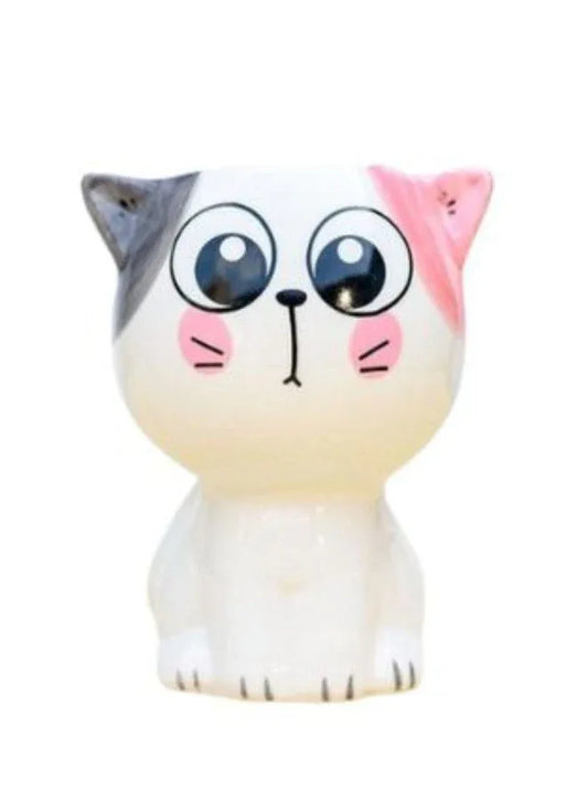 Cute Succulent Mini Cat Indoor Plant Pot with Drainage Hole, Cat C