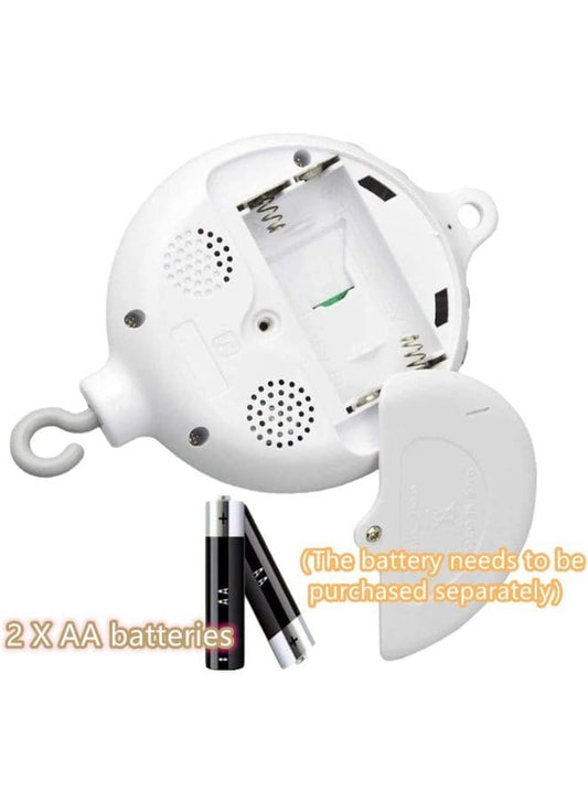 Baby Crib Bed Mobile Musical Box - Mobile Rotary Music Box - Music Box with Rotating Hook -Crib Mobile Motor Battery Operated Plays 35 Tunes Crib Toys Attachments (Without Arm) Fatio General Trading