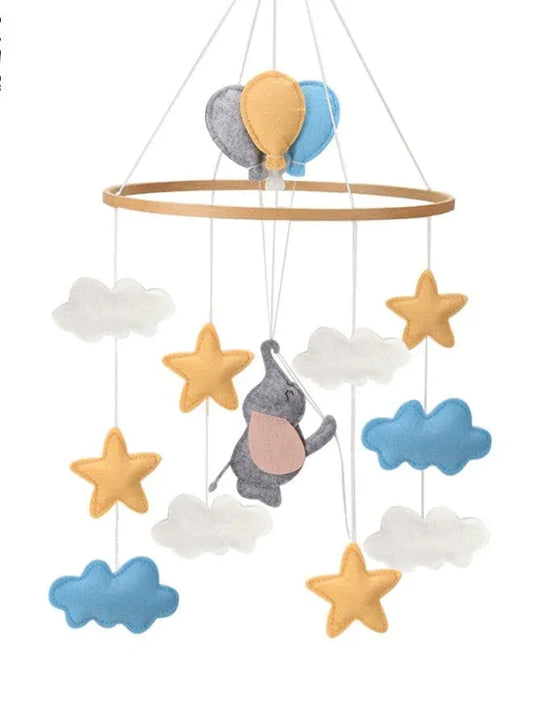 Baby Crib Nursery Mobile Wall Hanging Decor, Baby Bed Mobile for Infants Ceiling Mobile, Cute and Adorable Hanging Decorations, Elephant Fatio General Trading
