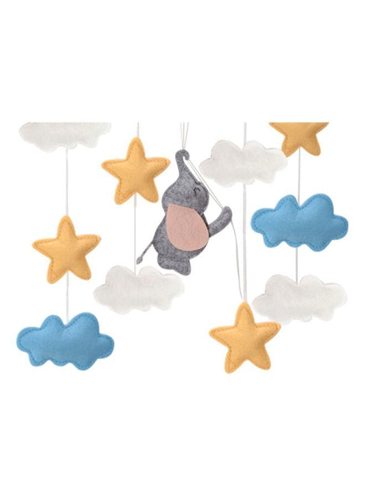 Baby Crib Nursery Mobile Wall Hanging Decor, Baby Bed Mobile for Infants Ceiling Mobile, Cute and Adorable Hanging Decorations, Elephant Fatio General Trading