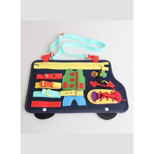 Baby Games 2 3 4 Years Old, for Kids, Educational Toys Life Skills, present and boy, School Bus Shape Fatio General Trading