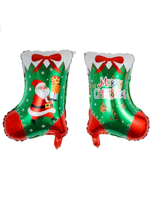 Christmas Decoration Foil Balloon Party Supplies, 1pcs (Gift Sock) Fatio General Trading