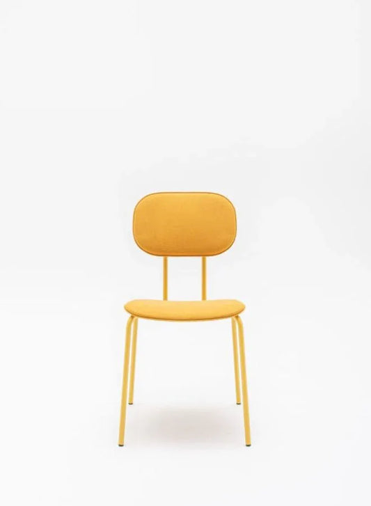 New School Upholstered Chair with 4-Legged Base (Customizable)