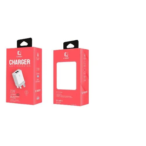 E-Root Dual usb charger with C-Type cable Fatio General Trading