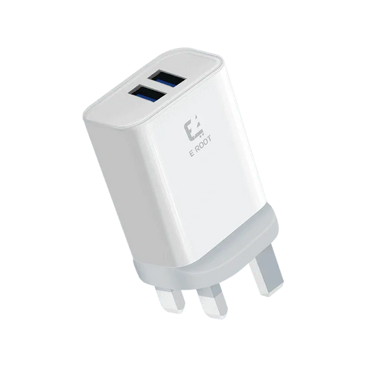 E-Root Dual usb charger with Lightning cable Fatio General Trading