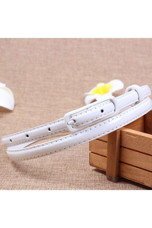 Elegant and Classy Colorful Leather Belt for Women - 105cm x 1.2cm Fatio General Trading