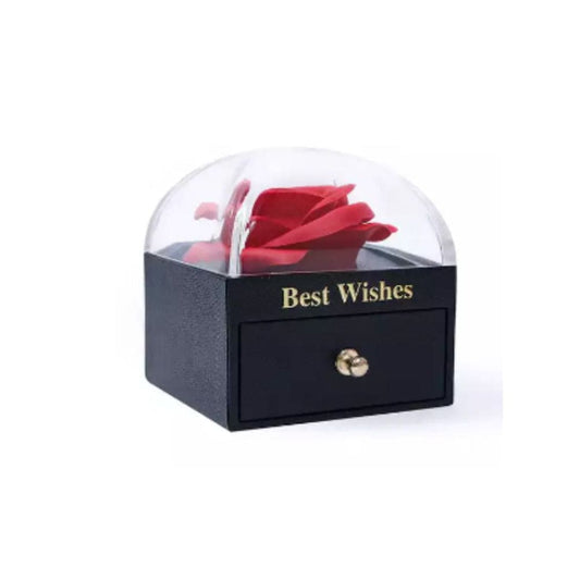 Eternal Rose Gift Box, Handmade Fresh Preserved Rose Gift for Her on Birthday,Christmas,Mother's Day,Valentine's Day (Red) Fatio General Trading