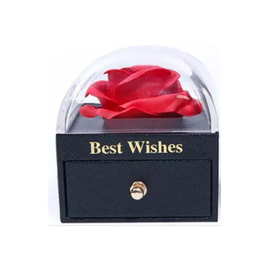 Eternal Rose Gift Box, Handmade Fresh Preserved Rose Gift for Her on Birthday,Christmas,Mother's Day,Valentine's Day (Red) Fatio General Trading