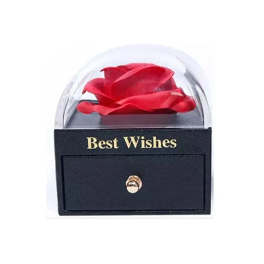 Eternal Rose Gift Box, Handmade Fresh Preserved Rose Gift for Her on Birthday,Christmas,Mother's Day,Valentine's Day (Red) Fatio General Trading