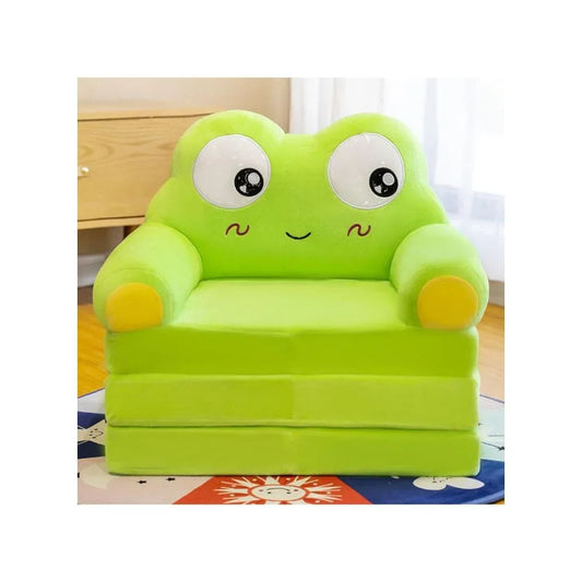Foldable Toddler Chair Lounger for Girls, Removable and Washable Lazy Sleeping Sofa for Kids, Baby Sofa Bed Foldable Chair, Frog Fatio General Trading