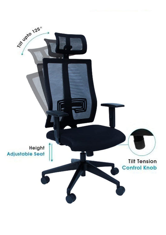 High-Back Molded Seat Ergonimic Office Chair Fatio General Trading