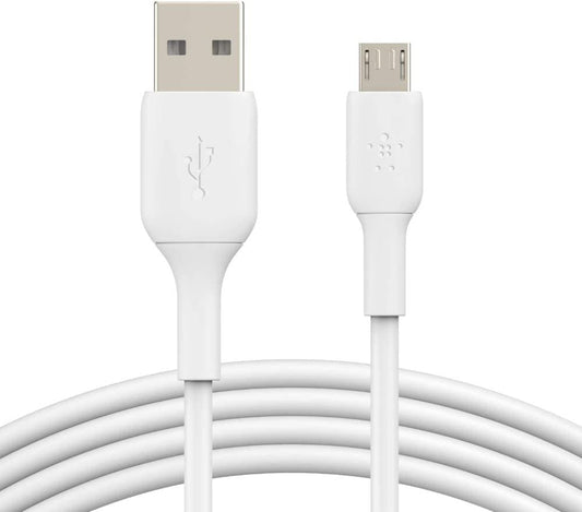 High Speed Charging Android V8 Data Cable for All Micro USB Devices (2.4 Ampere, 1 m, White) Fatio General Trading
