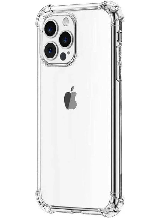 iPhone 14 Pro Max Case Clear Soft Flexible TPU Anti-Shock Slim Transparent Back Cover with Reinforced Bumper Corners Fatio General Trading