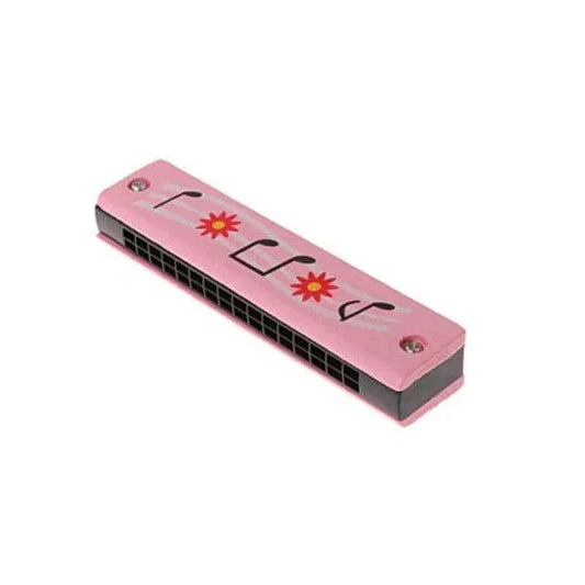 Kids Harmonica Wooden Children Harmonica Toys Colored Printed Diatonic Harmonica Mouth Organ Early Educational Musical Instruments, Design 9 Fatio General Trading