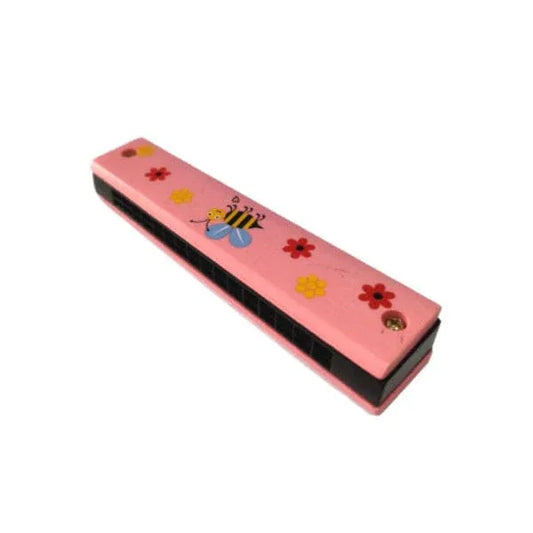 Kids Harmonica Wooden Children Harmonica Toys Colored Printed Diatonic Harmonica Mouth Organ Early Educational Musical Instruments, Design 13 Fatio General Trading