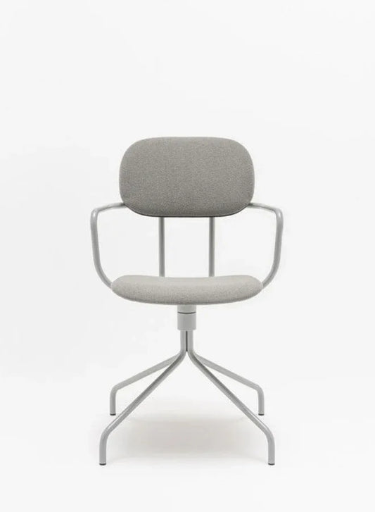 New School Upholstered Chair with Swivel Base Stackable School Chair (Customizable)