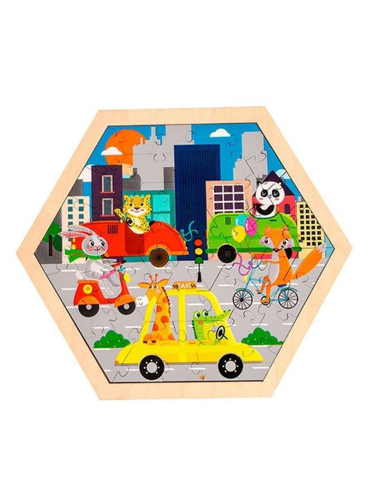 50 piece wooden puzzle