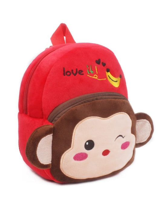 Mini Backpack Kids Cute School Shoulder Bag Toddler Plush Small Backpack Baby Schoolbag Preschool Bag Gift, Monkey Fatio General Trading