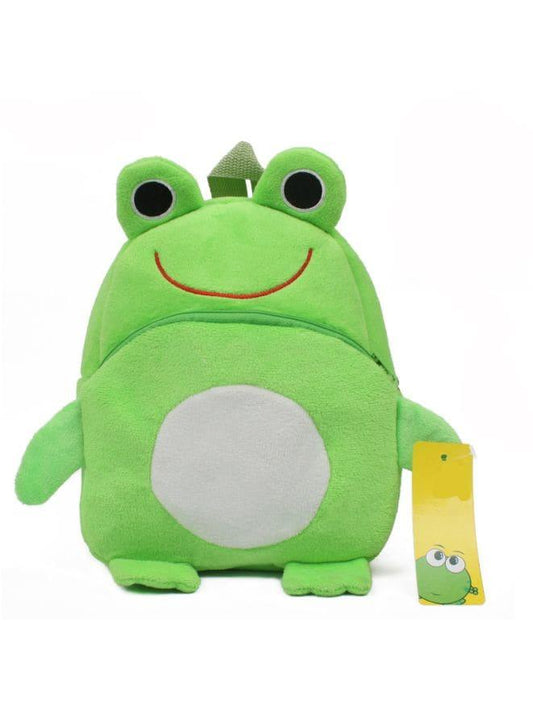 Mini Backpack Kids Cute School Shoulder Bag Toddler Plush Small Backpack Baby Schoolbag Preschool Bag Gift, Frog Fatio General Trading