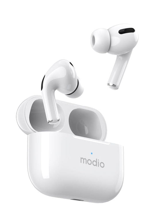 Modio ME8 True wireless stereo headset(White) with free case (Red/Black/Blue) Fatio General Trading