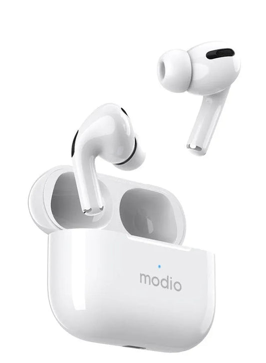 Modio ME8 True wireless stereo headset(White) with free case (Red/Black/Blue) Fatio General Trading