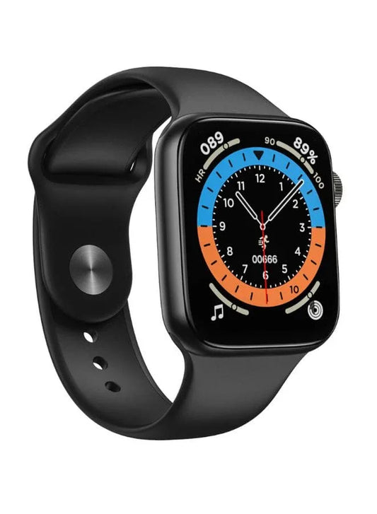 Modio MW09 Fashion Smart Watch With Full Display, Smart Split Screen & Long Battery Life, Support Calling, Full Screen, Heart Rate, Step Count, Sleep Alert (Black) Fatio General Trading