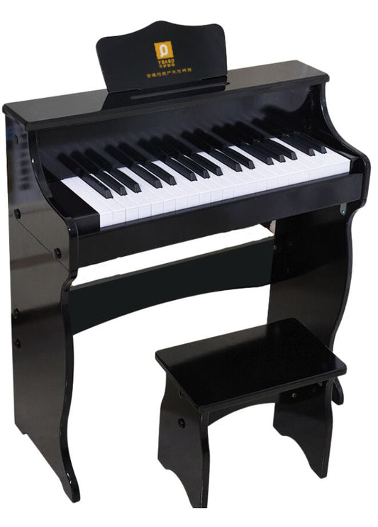 بيانو خشبي رقمي مكون من 37 مفتاحًا للأطفال - لعبة تعليمية ذات ميزات تفاعلية