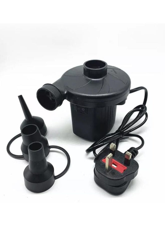 Portable Electric Air Pump Super Powerful Quick-Fill for All Inflatables with 3 Nozzles, Inflator/Deflator Pump for Outdoor Camping, Pool, Air Mattress, Swimming Rings and more Fatio General Trading