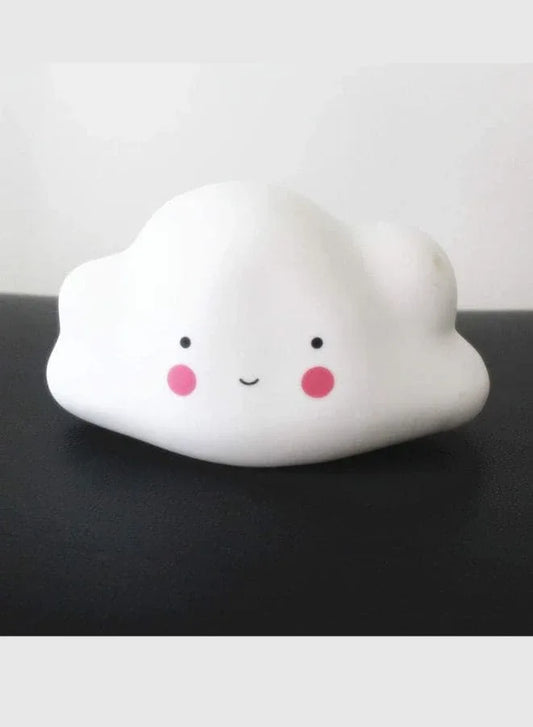 Portable Kids Cartoon LED Night Light Children Bedroom Table Lamp Bedside Moon Star Nightlight Best Birthday Gift for Kids, Home Décor, Kid' Room Decoration, Living Room, White Cloud Fatio General Trading