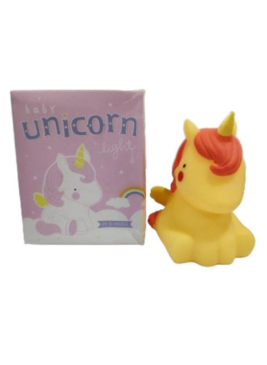 Portable Kids Cartoon LED Night Light Children Bedroom Table Lamp Bedside Moon Star Nightlight Best Birthday Gift for Kids, Home Décor, Kid' Room Decoration, Living Room, Yellow Unicorn Fatio General Trading