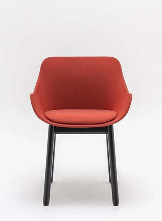 Baltic Classic Chair with Wooden Base and Upholstered Seat (Customizable)
