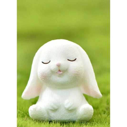 Radish Bunny Ornaments, Miniature Fairy Garden Ornaments, Cute Rabbits and Carrot House for Plant Pot, Home Decoration, Simulation Model Decoration, Bunny 1 Fatio General Trading