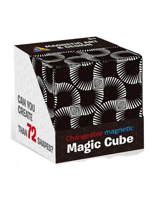 Shape Shifting Box, Fidget Cube with 36 Rare Earth Magnets - Extraordinary 3D Magic Cube – Cube Magnet Fidget Toy Transforms Into Over 70 Shapes, Black Fatio General Trading