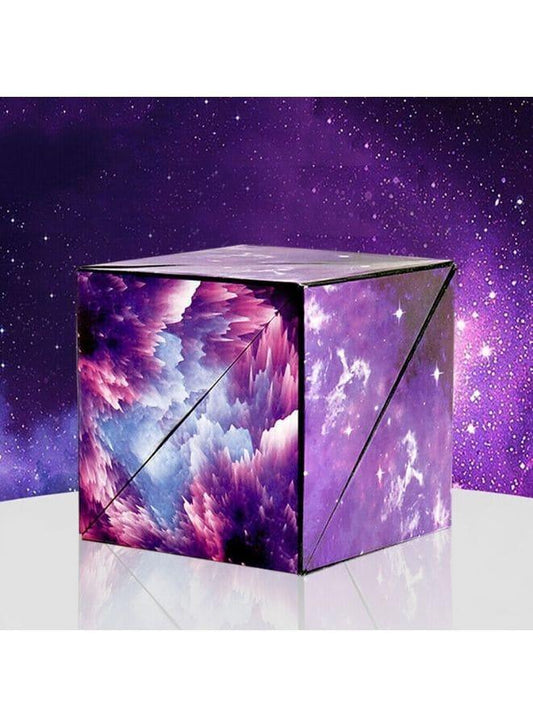 Shape Shifting Box, Fidget Cube with 36 Rare Earth Magnets - Extraordinary 3D Magic Cube – Cube Magnet Fidget Toy Transforms Into Over 70 Shapes, Purple Fatio General Trading