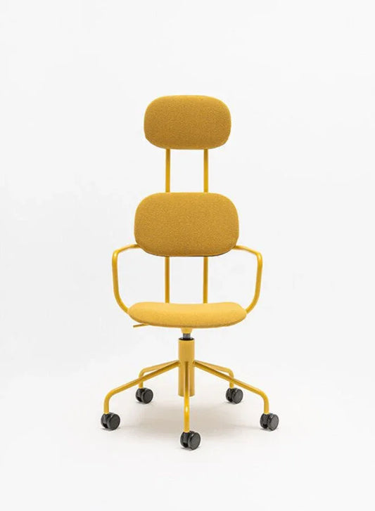 New School Upholstered Chair with Headrest and Height Adjustment (Customizable)