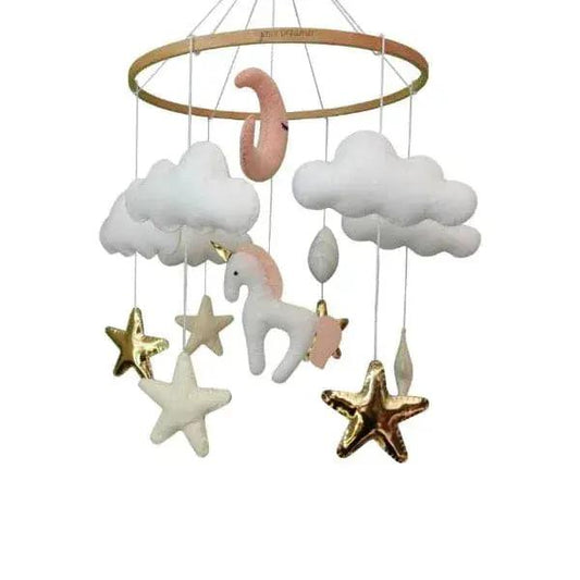 Unicorn Baby Crib Nursery Mobile Wall Hanging Decor, Baby Crib Mobile for Infants Ceiling Mobile, Cute and Adorable Hanging Decorations Fatio General Trading