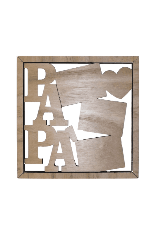 Unique Fathers Day Wooden Photo Frame for desk (Father's Day Gift Idea) Fatio General Trading