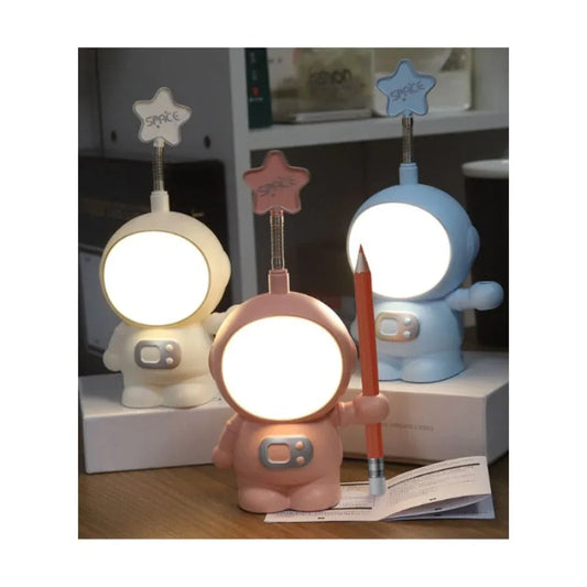 USB Rechargeable Astronaut Table Lamp, LED Table Lamp, ABS Material, USB Charging, 2 Light Modes for Home Table Fatio General Trading