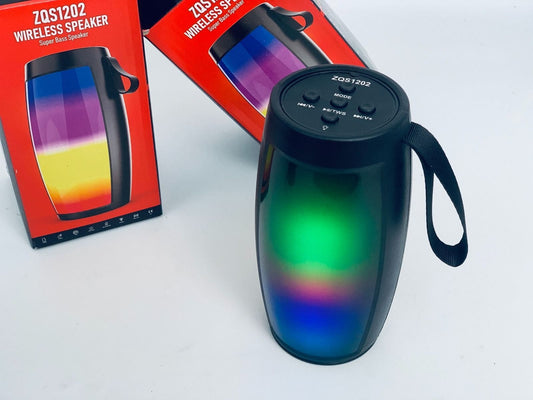 Wireless Bluetooth Portable Subwoofer Speaker with LED Color, FM Radio Memory and Flash Slot Fatio General Trading