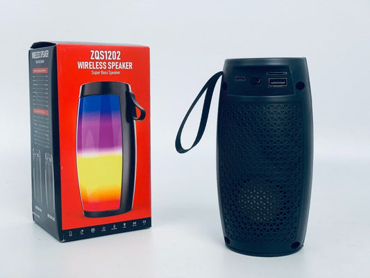 Wireless Bluetooth Portable Subwoofer Speaker with LED Color, FM Radio Memory and Flash Slot Fatio General Trading