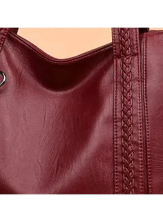 Women Tote Bag PU Leather Shoulder Bags Fashion Bags Large Capacity Handbags with Adjustable Shoulder Strap Fatio General Trading