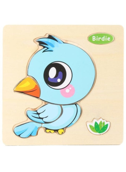 Wooden Puzzles for Kids Boys and Girls Animals Set Birdie & Bee Fatio General Trading