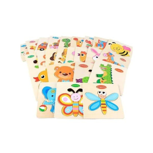 Wooden Puzzles for Kids Boys and Girls Set (40 pcs) Fatio General Trading