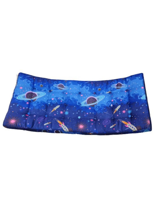 Wooden Rocker Balance Board with Mattress for Kids aged 2 to 9, Wooden Kid's Furniture toy for Active Play, Space Fatio General Trading