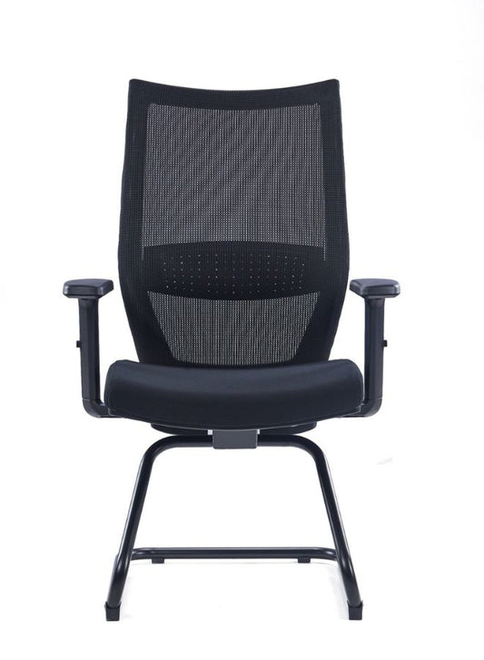 High Back Conference Chair with Lumbar Support, Reclining High Back with Breathable Mesh with Armrest, Comfortable Desk Chairs