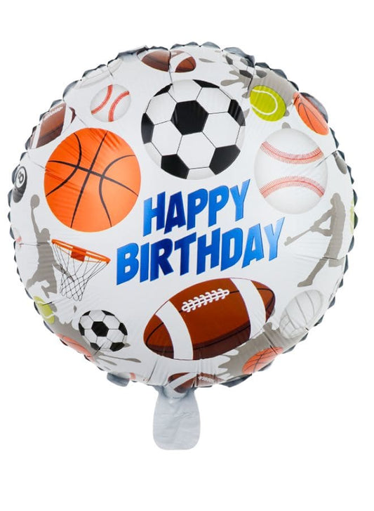 1 pc 18 Inch Birthday Party Balloons Large Size Happy Birthday Sports Foil Balloon Adult & Kids Party Theme Decorations for Birthday, Anniversary, Baby Shower Fatio General Trading